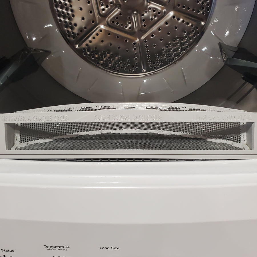 GE 3.8 cu. ft. Washer 5.9 cu. ft. Long Vent Electric Dryer Combo in White GUV27ESSMWW - Certified Refurbished