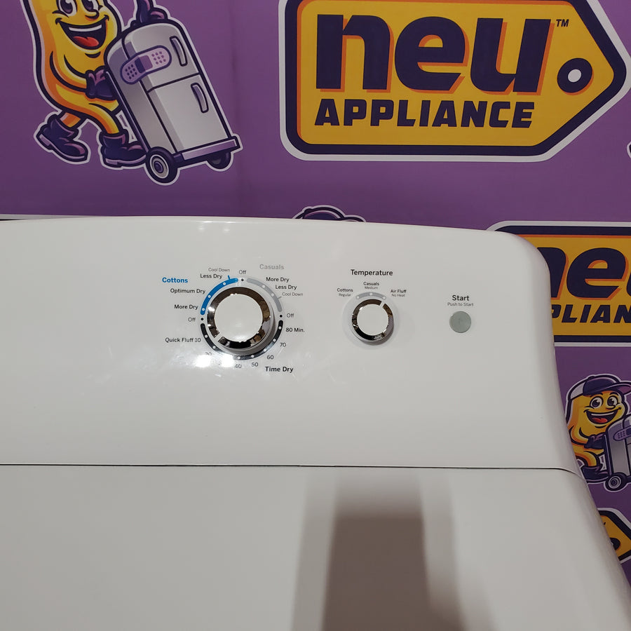 GE® 4.2 cu. ft. Capacity Washer with Stainless Steel Basket GTW335ASNWW - Certified Refurbished and GE 6.2 cu. ft. Capacity Electric Dryer with Up To 120 ft. Venting and Shallow Depth GTD33EASKWW - Certified Refurbished
