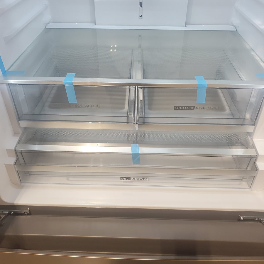 Whirlpool French Door 31 Cu. Ft. Refrigerator with Total Coverage Cooling in Fingerprint Resistant Stainless Steel WRFF3136SZ - Scratch & Dent (Minor)