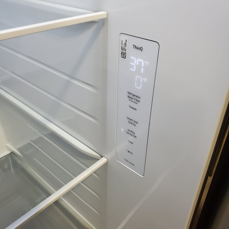 LG 27 cu. ft. Standard-Depth, Side-by-side Refrigerator, with Ice and Water and Bar Handle Design LS27T3230S - Scratch & Dent (Major)