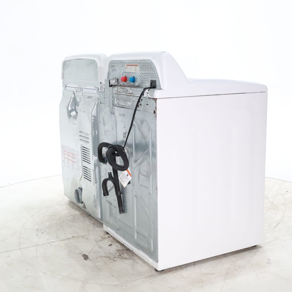 Pictures of Neu Elite Maytag Bravos High Capacity Impeller Washer & Electric Dryer Set: 4.3 cu. ft. High Capacity Impeller Washer With Extra Water Cycle / Option & 7.0 cu. ft. Electric 220v Dryer With Auto Sensor Dry  - Certified Refurbished - Neu Appliance Outlet - Discount Appliance Outlet in Austin, Tx