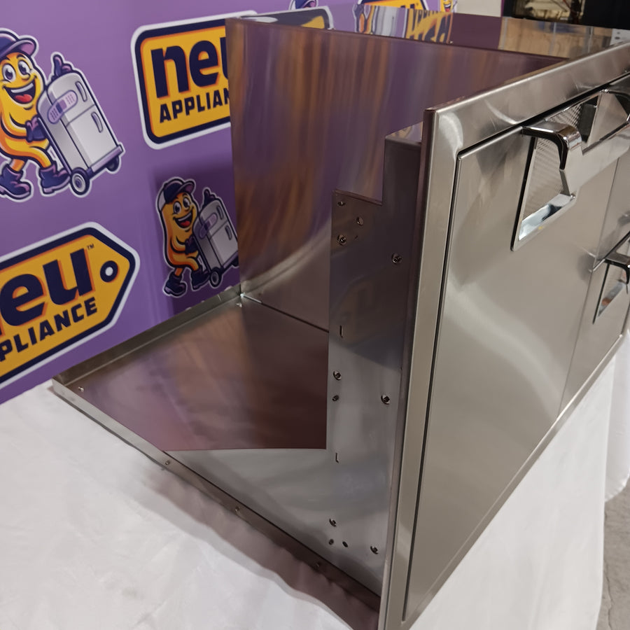 Hestan 30-Inch Double Drawer And Single Storage Door Combo AESDR30 - Open Box