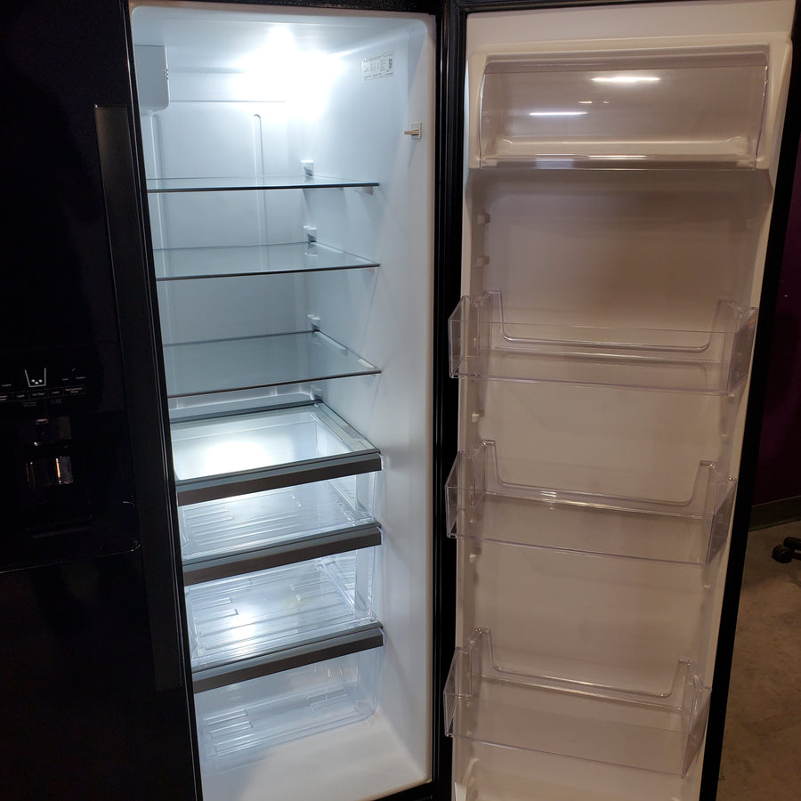 Whirlpool 21.4 cu. ft. Side by Side Refrigerator in Black WRS321SDHB -Scratch & Dent (Major)