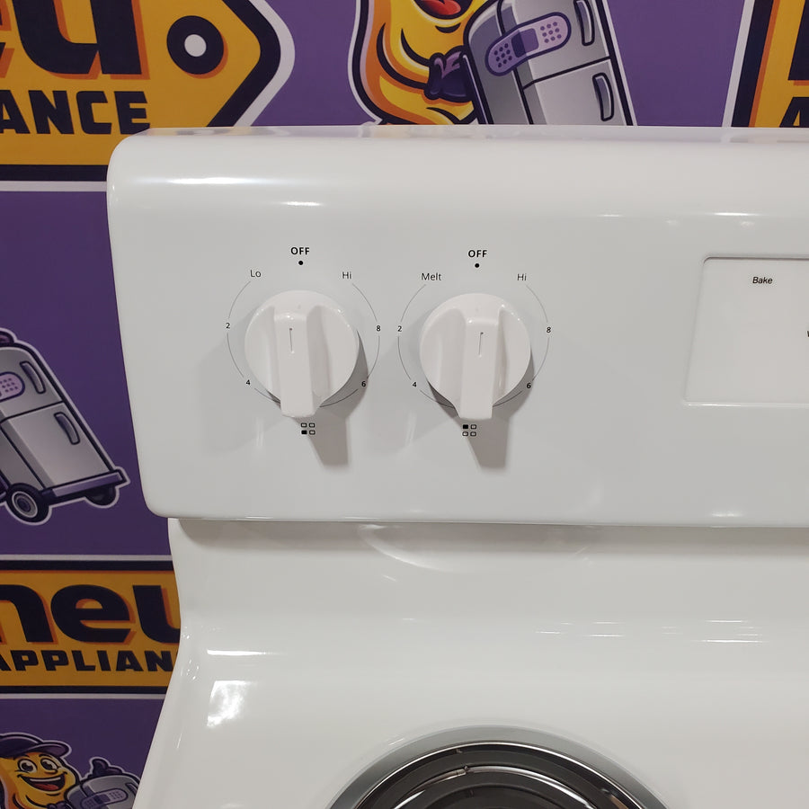 Whirlpool White 4.8 cu. ft. Electric Range with Keep Warm setting and Control Lock Mode WFC150M0JW - Open Box