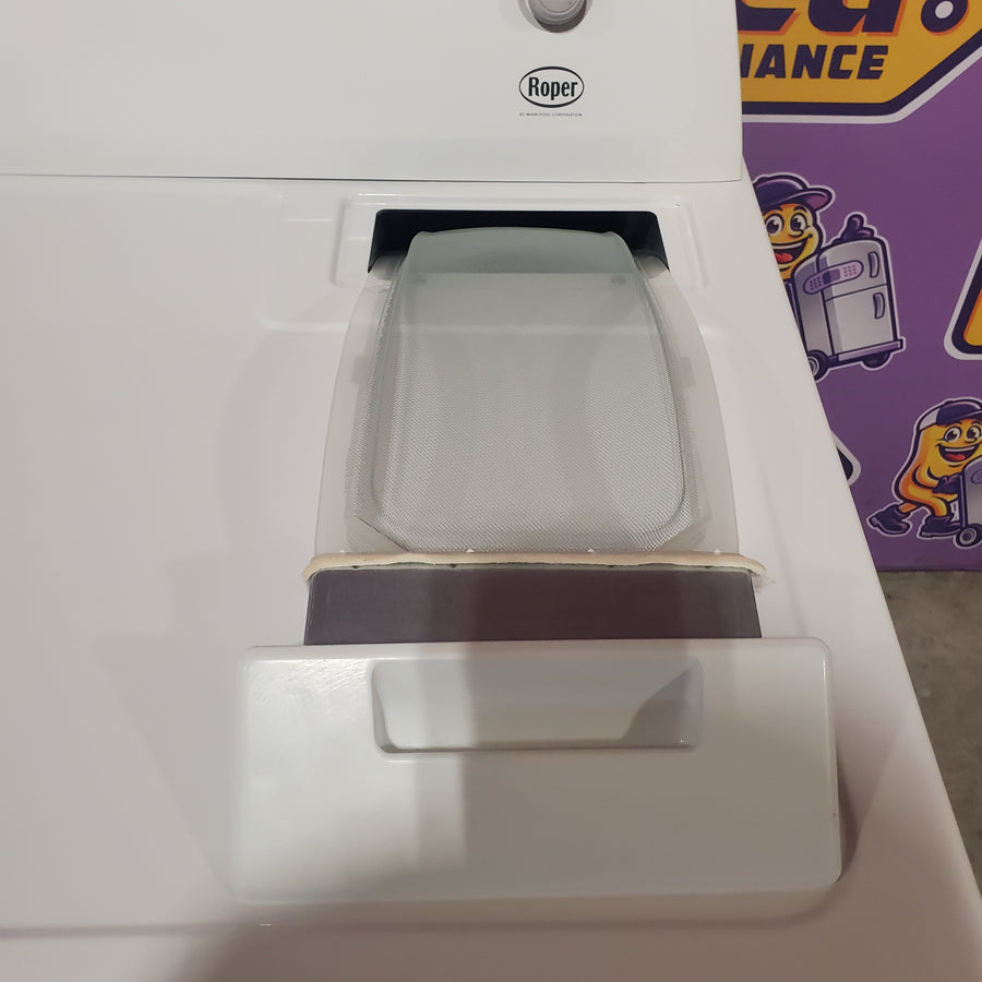 Roper by Whirlpool 6.7-cu ft Vented Electric Dryer in White RED3005TW - Scratch & Dent (Minor)