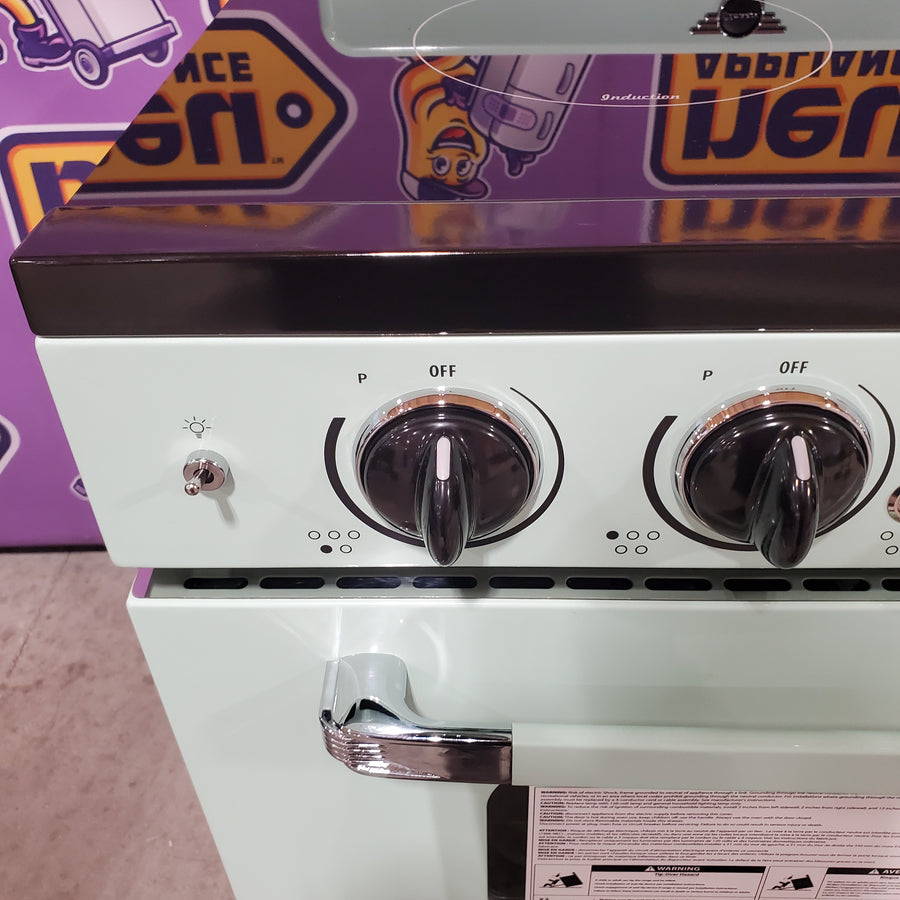 Unique 30' Classic Retro Induction Range Summer Mint Green UNQ30CRICLG - Open Box