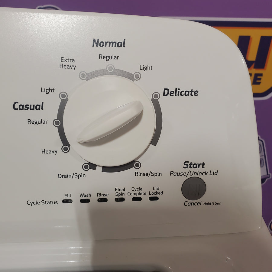 Roper 3-cu ft Agitator Top-Load Washer in White RTW4640YQ - Certified Refurbished