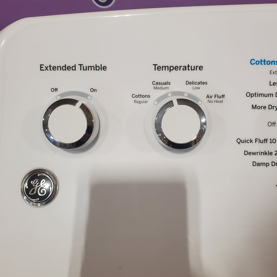 GE White Electric 7.2 Cu. Ft. Dryer with Aluminized Alloy Drum GTD42EASJWW - Certified Refurbished