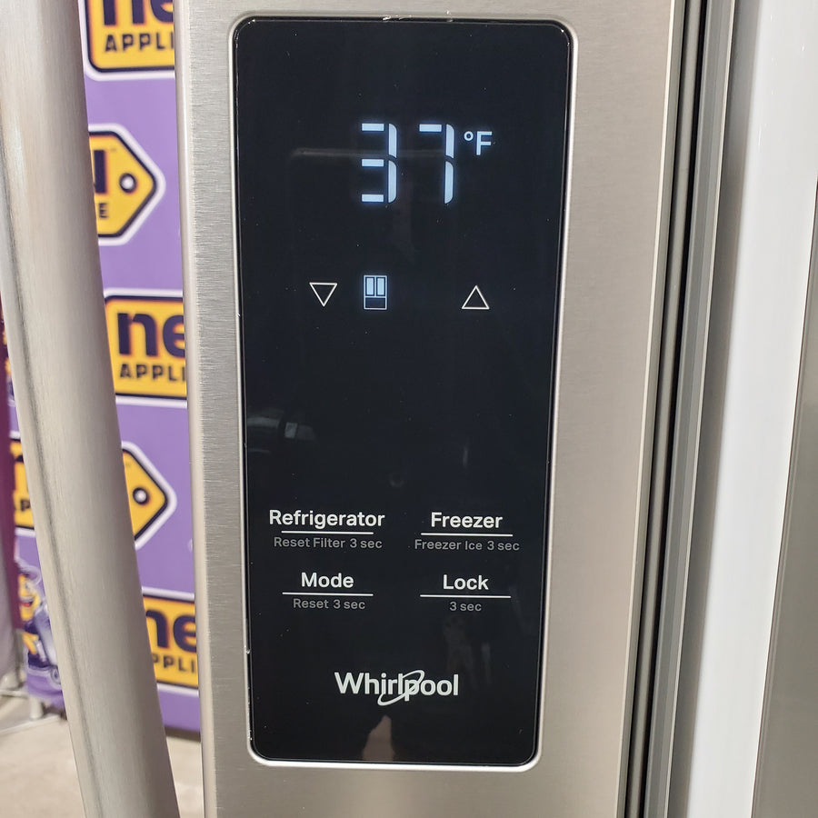 Whirlpool French Door 31 Cu. Ft. Refrigerator with Total Coverage Cooling in Fingerprint Resistant Stainless Steel 22121489 - WRFF3136SZ - Scratch & Dent (Moderate)