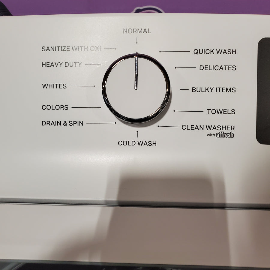 Whirlpool 4.2-4.3 Cu. Ft. Top Load Washer with 2-in-1 Removable Agitator and Soft Close Glass Lid WTW4307SW - Open Box and Whirlpool 7.0 cu. ft. Electric Dryer with Adaptive Dry and Wrinkle Shield™ Option WED4307SW - Scratch & Dent (Minor)