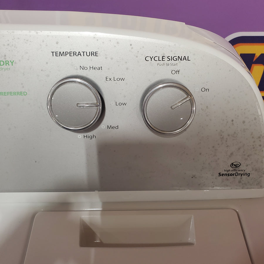 Whirlpool Top Load 3.8 Cu. Ft. Washer with Removable Agitator in White WTW4957PW - Certified Refurbished and Whirlpool 7-cu ft Electric Dryer in White WED5000DW - Certified Refurbished