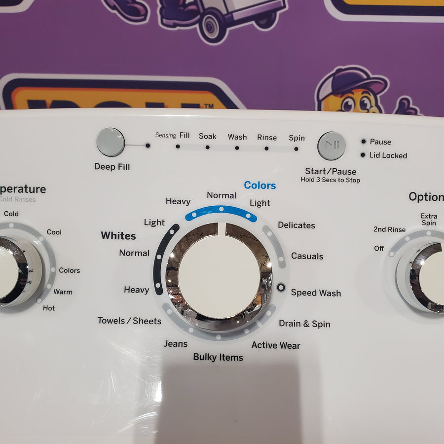 GE® 4.5 cu. ft. Capacity Washer with Stainless Steel Basket in White GTW465ASNWW - Certified Refurbished and GE White Electric 7.2 Cu. Ft. Dryer with Aluminized Alloy Drum GTD42EASJWW - Certified Refurbished