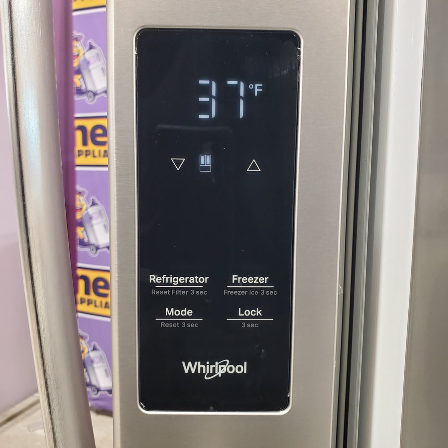 Whirlpool French Door 31 Cu. Ft. Refrigerator with Total Coverage Cooling in Fingerprint Resistant Stainless Steel 22121487 - WRFF3136SZ - Scratch & Dent (Moderate)