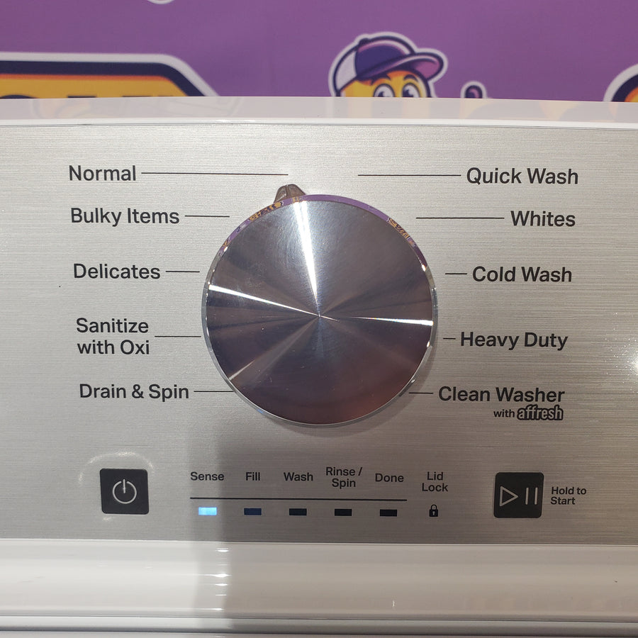 Maytag 4.2 Cu. Ft. Capacity Top Load Washer in White MTW4205SW - Open Box and MayTag 7.0 cu. ft. Top Load Electric Wrinkle Prevent Dryer MED4500MW - Scratch & Dent (Minor)