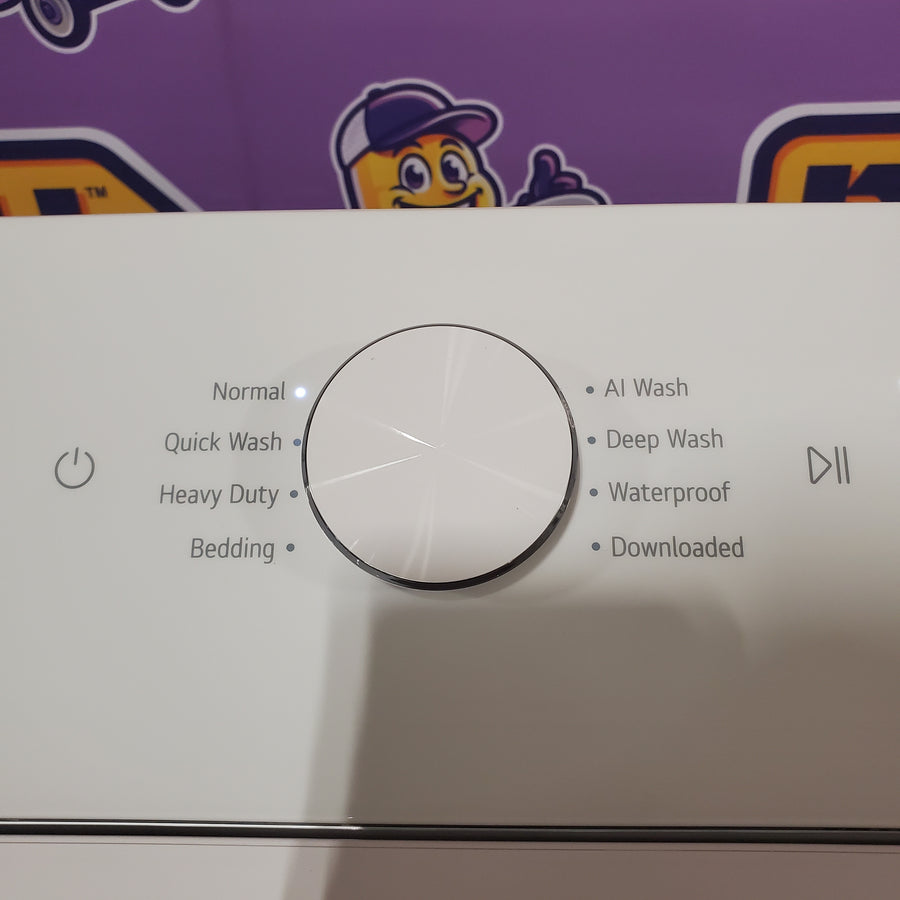 LG 5.0 cu.ft. SMART Top Load Washer in Alpine White with TurboWash WT8200CW - Open Box and LG 7.3 cu. ft. Ultra Large Capacity Rear Control Electric Dryer with AI Sensing and ThinQ® Smart Features DLE8200W - Open Box