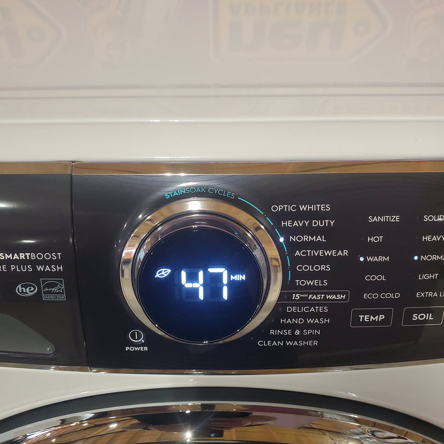 Electrolux 4.5 Cu.Ft. Stackable Front Load Washer with Steam and SmartBoost Wash System ELFW7637AW - Open Box