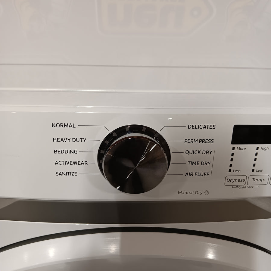 Samsung 7.5 cu. ft. Front Load Electric Dryer with Smart Care in White 22421736 - DVE45T6000W - Scratch & Dent (Moderate)