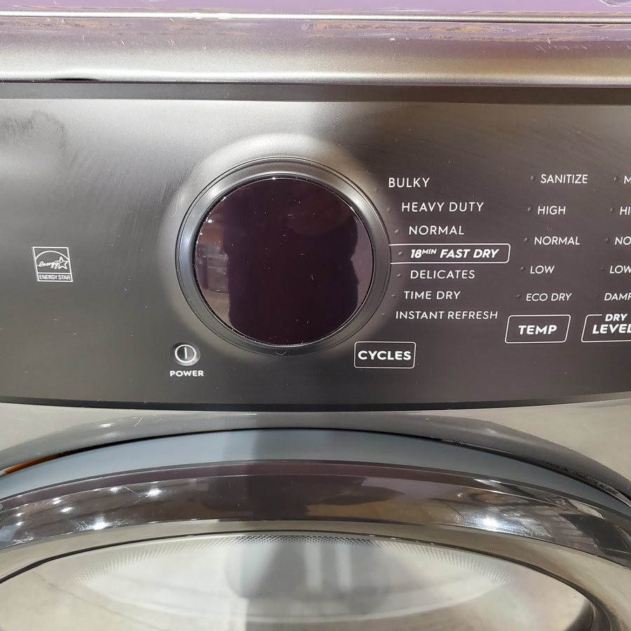 Electrolux 8-cu ft Stackable Vented Electric Dryer with Steam Cycle in Titanium ELFE7437AT - Scratch & Dent (Minor)