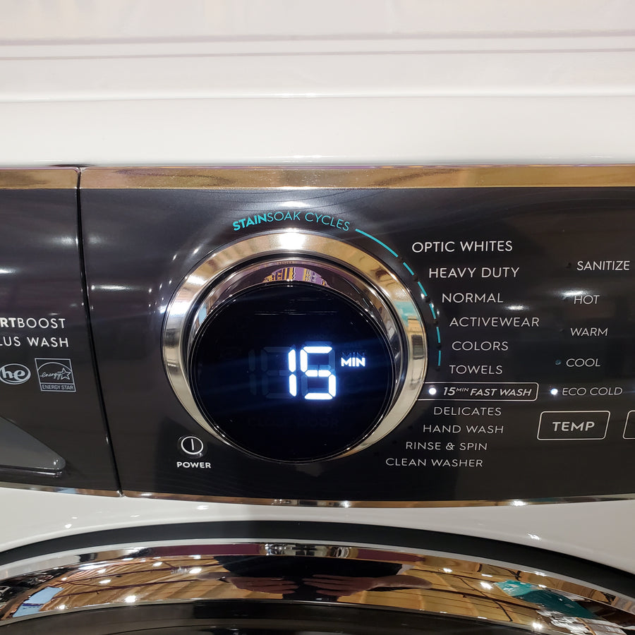 Electrolux 4.5 Cu.Ft. Stackable Front Load Washer with Steam and SmartBoost Wash System ELFW7637AW - Open Box