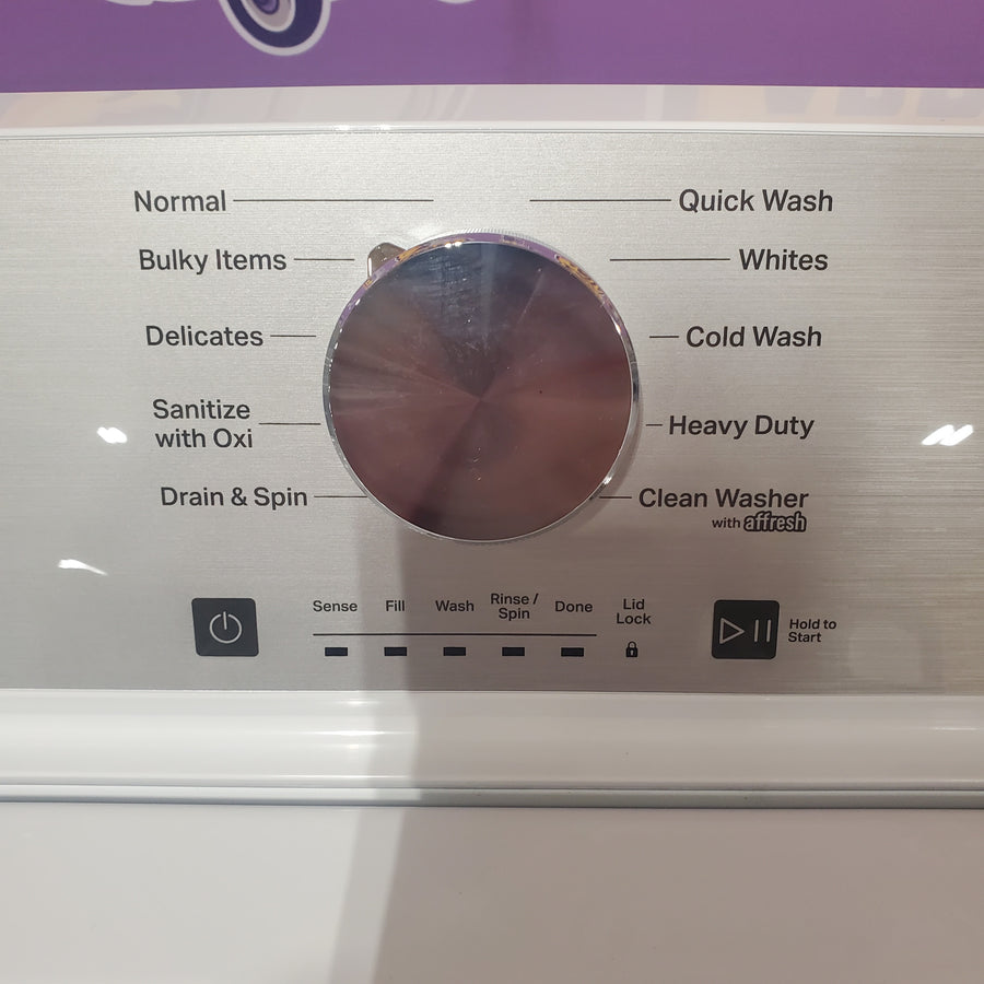 Maytag 4.2 Cu. Ft. Capacity Top Load Washer in White MTW4205SW - Open Box and MayTag 7.0 cu. ft. Top Load Electric Wrinkle Prevent Dryer MED4500MW - Scratch & Dent (Minor)