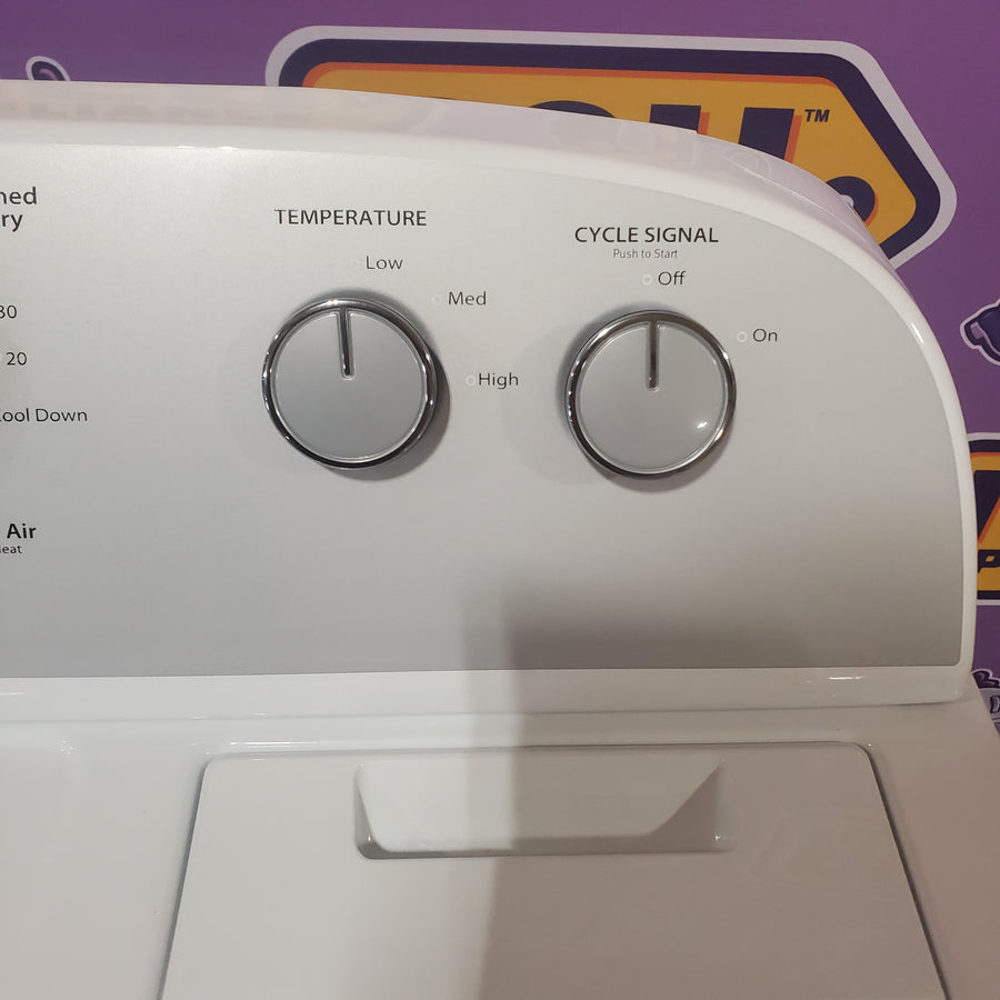 Whirlpool White Electric Extra Large 7.0 Cu. Ft. Dryer with Wrinkle Shield 22421742 - WED4815EW - Scratch & Dent (Minor)