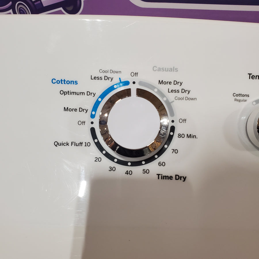 GE® 7.2 cu. ft. Capacity Aluminized Alloy Drum Electric Dryer GTD33EASKWW - Certified Refurbished