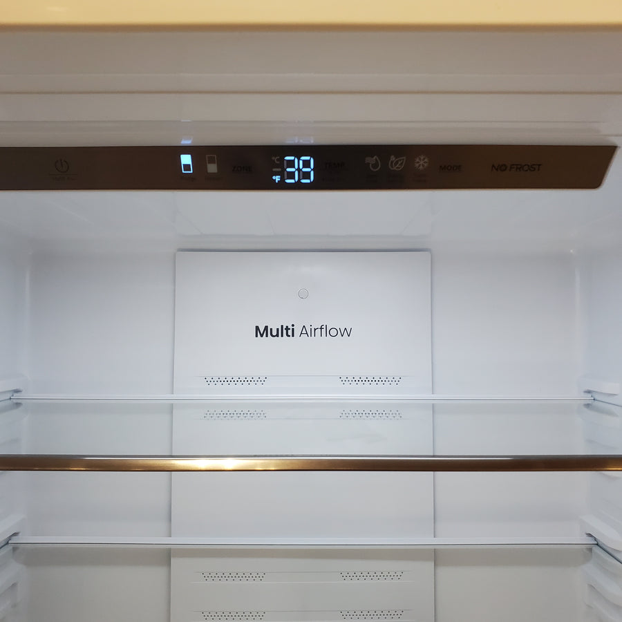 Hisense Counter Depth Bottom Freezer 17.2 Cu. Ft. Refrigerator with LED Lighting and Super Cool and Super Freeze in Fingerprint Stainless Steel 22142805 - HRB171N6ASE - Scratch and Dent (Minor)