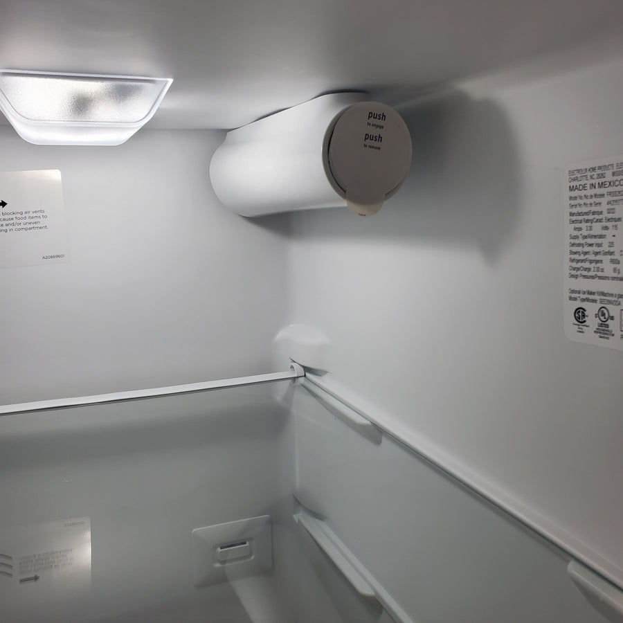 Frigidaire 25.6 cu. ft. Side by Side Refrigerator in White with Exterior Ice and Water Dispenser FRSS2623AW - Scratch & Dent (Minor)