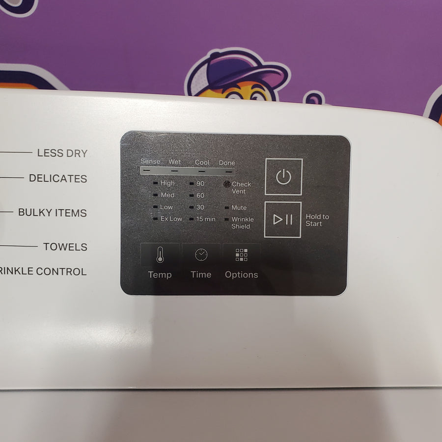 Whirlpool 4.2-4.3 Cu. Ft. Top Load Washer with 2-in-1 Removable Agitator and Soft Close Glass Lid WTW4307SW - Scratch & Dent (Minor) and Whirlpool 7.0 cu. ft. Electric Dryer with Adaptive Dry and Wrinkle Shield™ Option WED4307SW - Scratch & Dent (Minor)