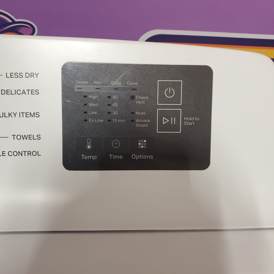Whirlpool 4.2-4.3 Cu. Ft. Top Load Washer with 2-in-1 Removable Agitator and Soft Close Glass Lid WTW4307SW - Open Box and Whirlpool 7.0 cu. ft. Electric Dryer with Adaptive Dry and Wrinkle Shield™ Option WED4307SW - Scratch & Dent (Minor)