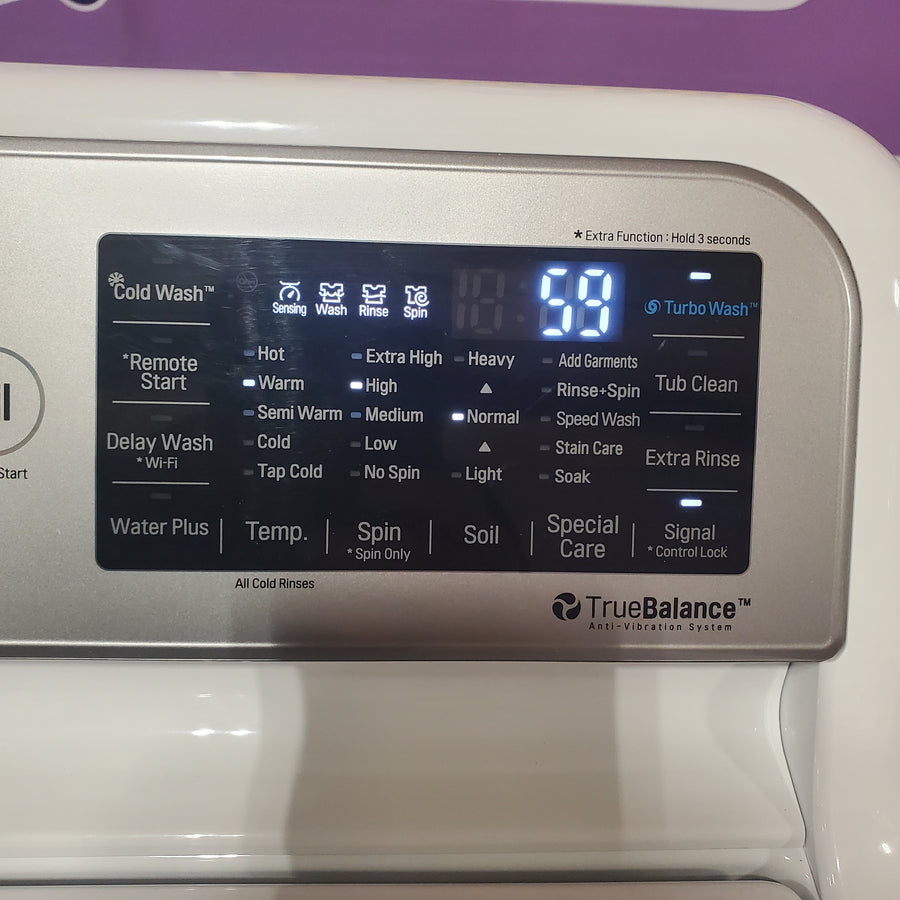 LG 5.0 cu. ft. Smart Wi-Fi Enabled Top Load Washer with TurboWash3D™ Technology WT7300CW - Scratch & Dent (Minor)