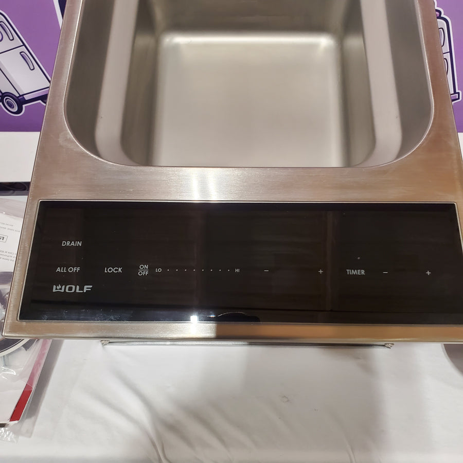 Wolf 15 Inch Electric Steamer with 1 Element, 2700-Watt Heating Element, 20-Cup Water Capacity, 10 Preset Power Levels, and Sous Vide Capability SM15TFS - Open Box