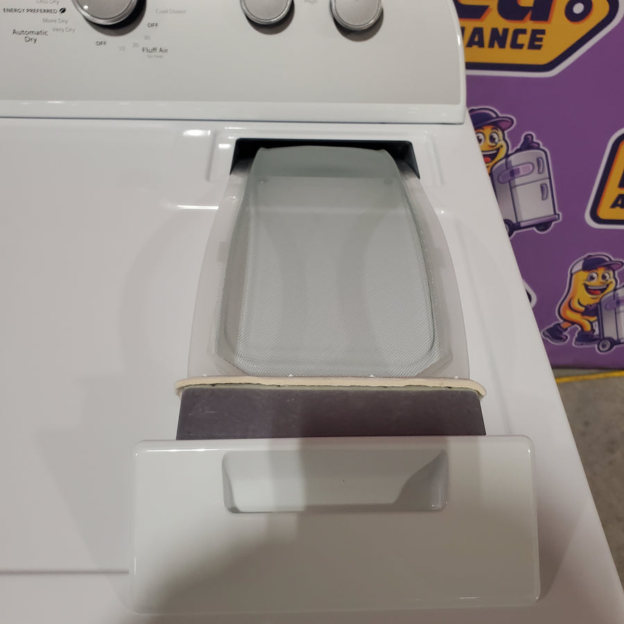 Whirlpool White Gas 7.0 Cu. Ft. Vented Dryer with Wrinkle Shield Option and AutoDry Drying System WGD4815EW - Scratch & Dent (Major)