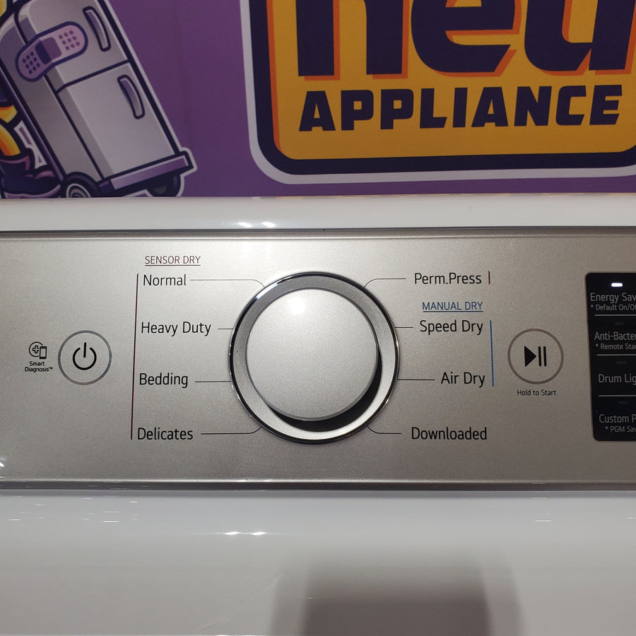 LG 4.5-cu ft High Efficiency Impeller Top-Load Washer ENERGY STAR in White WT7060CW - Certified Refurbished and LG 7.3 cu. ft. Ultra Large Capacity Smart wi-fi Enabled Rear Control Gas Dryer with EasyLoad™ Door DLG7401WE - Certified Refurbished