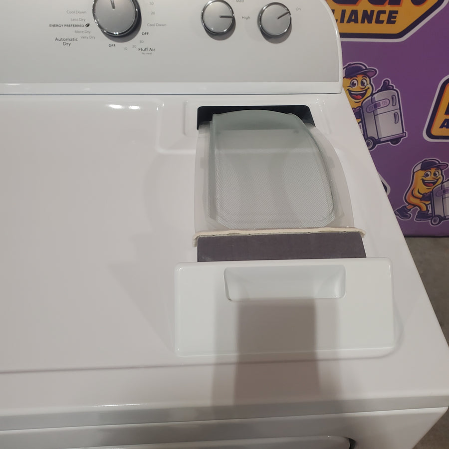 Whirlpool 4.3-cu ft High Efficiency Impeller Medium Top-Load Washer in White WTW5000DW - Open Box and Whirlpool White Electric Extra Large 7.0 Cu. Ft. Dryer with Wrinkle Shield WED4815EW - Scratch & Dent (Minor)