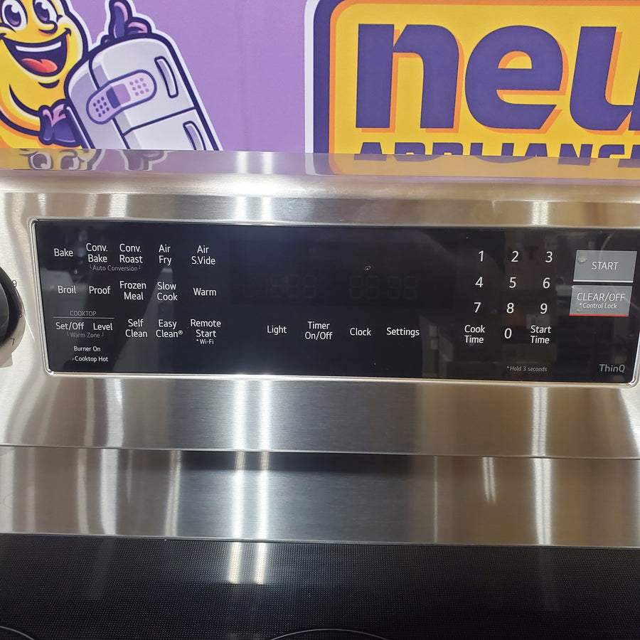 LG 6.3 cu. ft. Smart Wi-Fi Enabled ProBake Convection® Electric Range with Air Fry & EasyClean® LREN6325XE - Scratch & Dent (Minor)