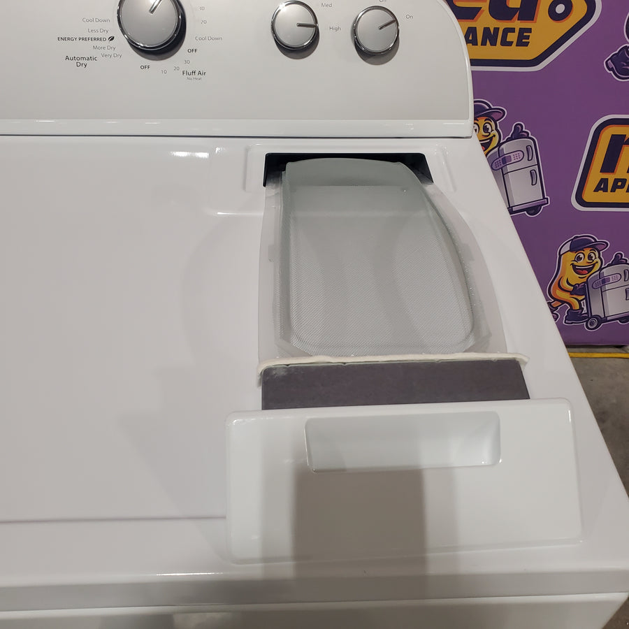 Whirlpool White Electric Extra Large 7.0 Cu. Ft. Dryer with Wrinkle Shield WED4815EW - Scratch & Dent (Minor)