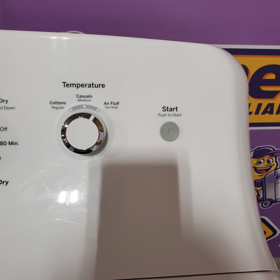 GE® 4.2 cu. ft. Capacity Washer with Stainless Steel Basket GTW335ASNWW - Certified Refurbished and GE 6.2 cu. ft. Capacity Electric Dryer with Up To 120 ft. Venting and Shallow Depth GTD33EASKWW - Certified Refurbished