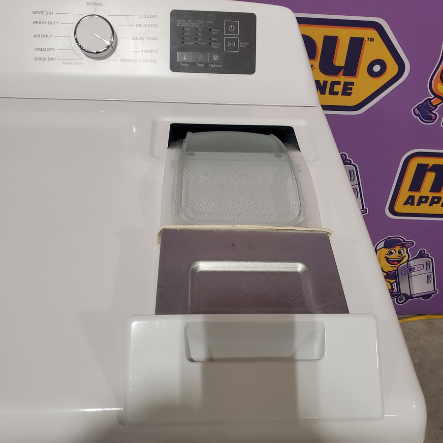 Whirlpool 4.2-4.3 Cu. Ft. Top Load Washer with 2-in-1 Removable Agitator and Soft Close Glass Lid WTW4307SW - Open Box and Whirlpool 7.0 cu. ft. Electric Dryer with Adaptive Dry and Wrinkle Shield™ Option WED4307SW - Scratch & Dent (Minor)