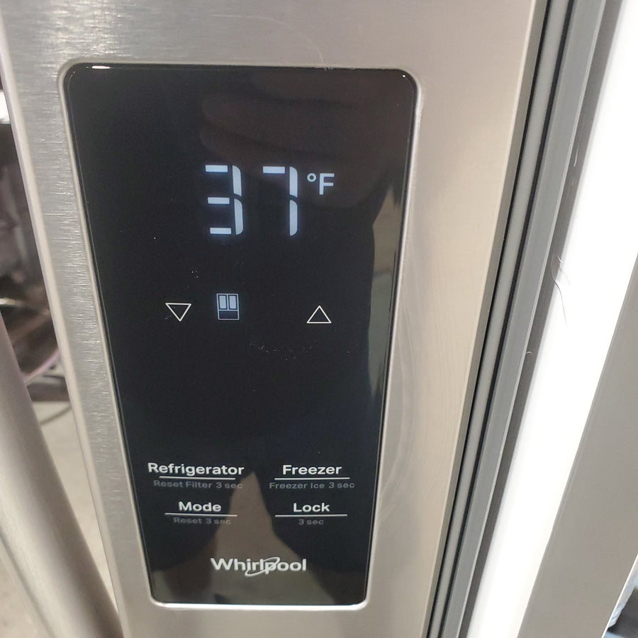 Whirlpool French Door 31 Cu. Ft. Refrigerator with Total Coverage Cooling in Fingerprint Resistant Stainless Steel WRFF3136SZ - Open Box