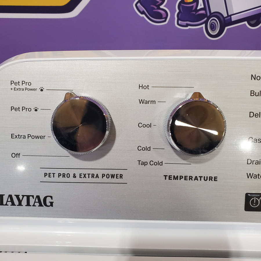 Maytag 4.7 cu. ft. Top Load Washer with Agitator, Pet Pro Option and Extra Power in White 22521668 - MTW5605RW - Open Box