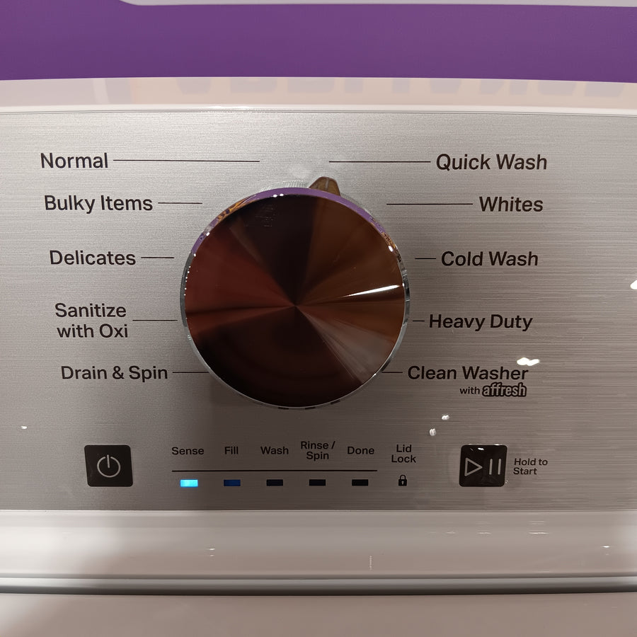Maytag 4.2 Cu. Ft. Capacity Top Load Washer in White MTW4205SW - Scratch & Dent (Minor) and MayTag 7.0 cu. ft. Top Load Electric Wrinkle Prevent Dryer 16266 - MED4500MW - Scratch & Dent (Minor)