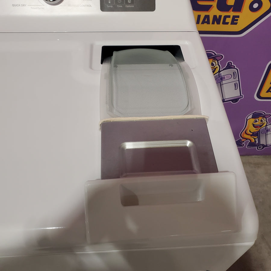 Whirlpool 4.2-4.3 Cu. Ft. Top Load Washer with 2-in-1 Removable Agitator and Soft Close Glass Lid WTW4307SW - Open Box and Whirlpool 7.0 cu. ft. Electric Dryer with Adaptive Dry and Wrinkle Shield™ Option WED4307SW - Scratch & Dent (Minor)