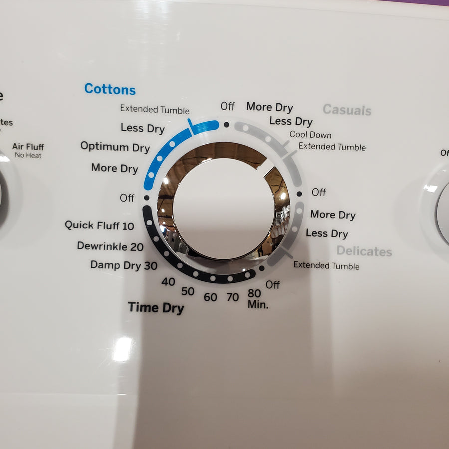 GE White Electric 7.2 Cu. Ft. Dryer with Aluminized Alloy Drum GTD42EASJWW - Certified Refurbished