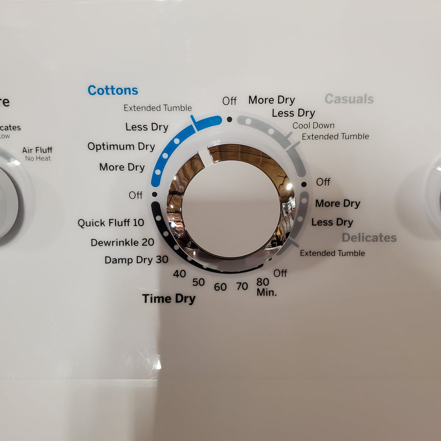 GE® 4.5 cu. ft. Capacity Washer with Stainless Steel Basket in White GTW465ASNWW - Certified Refurbished and GE White Electric 7.2 Cu. Ft. Dryer with Aluminized Alloy Drum GTD42EASJWW - Certified Refurbished