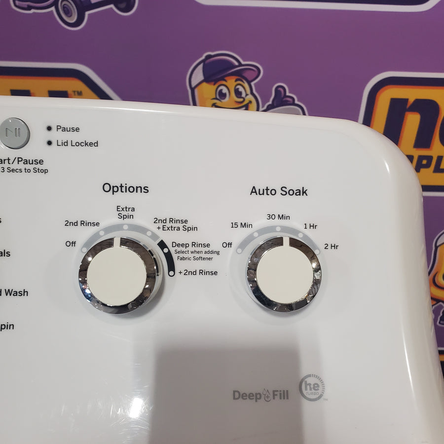 GE® 4.5 cu. ft. Capacity Washer with Stainless Steel Basket in White GTW465ASNWW - Certified Refurbished and GE White Electric 7.2 Cu. Ft. Dryer with Aluminized Alloy Drum GTD42EASJWW - Certified Refurbished