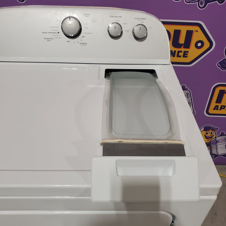 Whirlpool White Electric Extra Large 7.0 Cu. Ft. Dryer with Wrinkle Shield 22421741 - WED4815EW - Scratch & Dent (Minor)