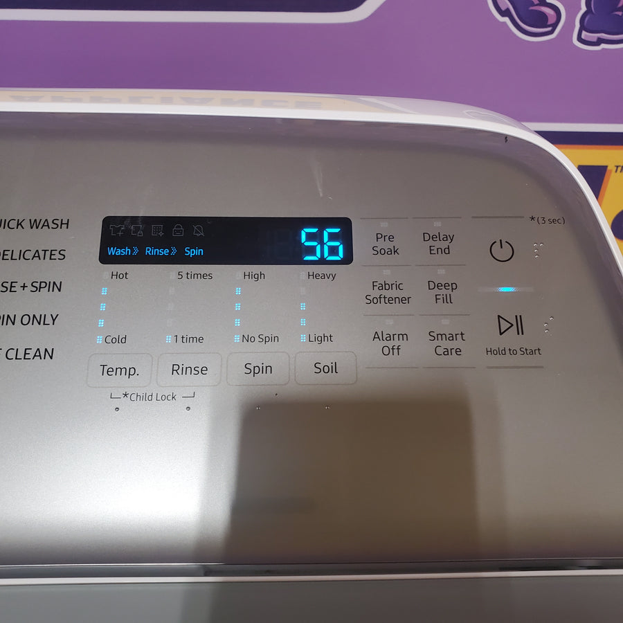 Samsung ENERGY STAR 5.0 cu. ft. Top Load Washing Machine with Active Water Jet 3511219 - WA50R5200AW - Certified Refurbished