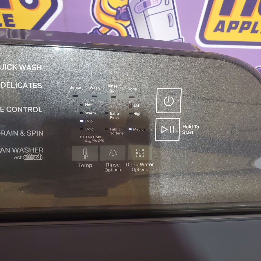 Whirlpool Volcano Black 5.2-5.3 Cu. Ft. Whirlpool® Top Load Washer with Removable Agitator and Deep Water Wash Option WTW6157PB - Scratch & Dent (Minor)