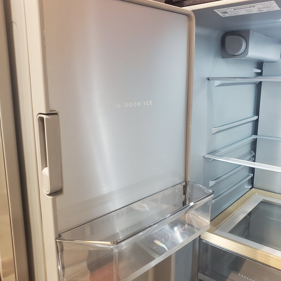KitchenAid 30 cu. ft. French Door Refrigerator with Exterior Water and Ice in Juniper KRFF436SJP - Scratch & Dent (Minor)
